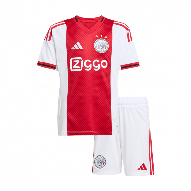 Ajax 2025/26 Home White Kids Kit