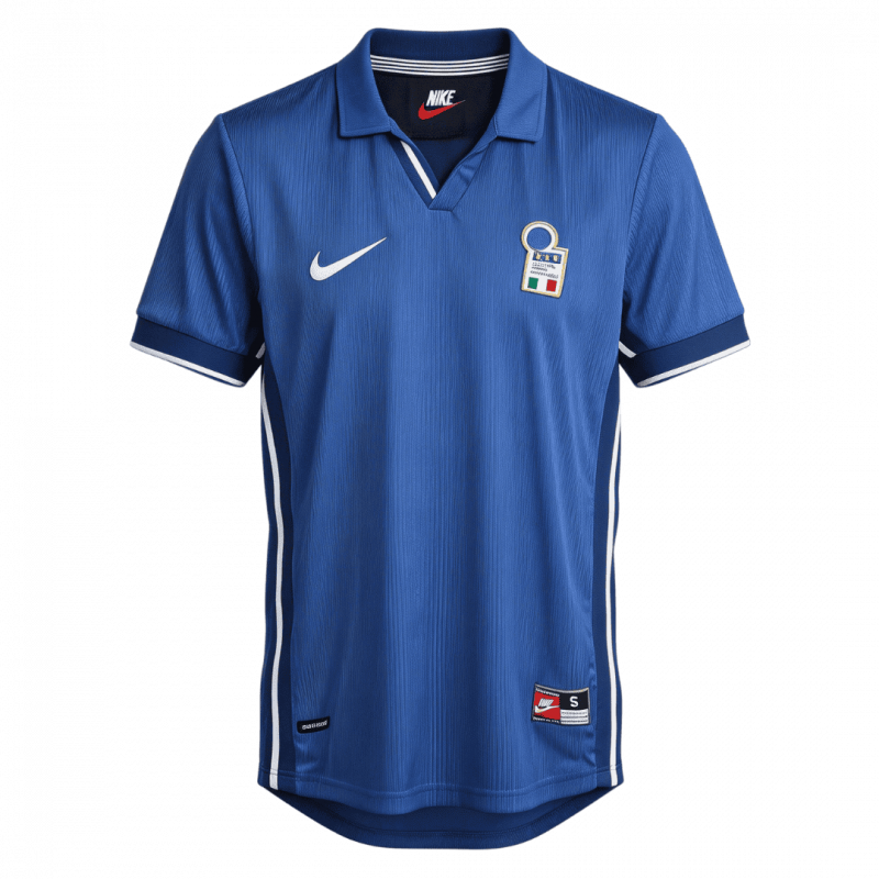 Italy 1998 Home Blue Retro Jersey