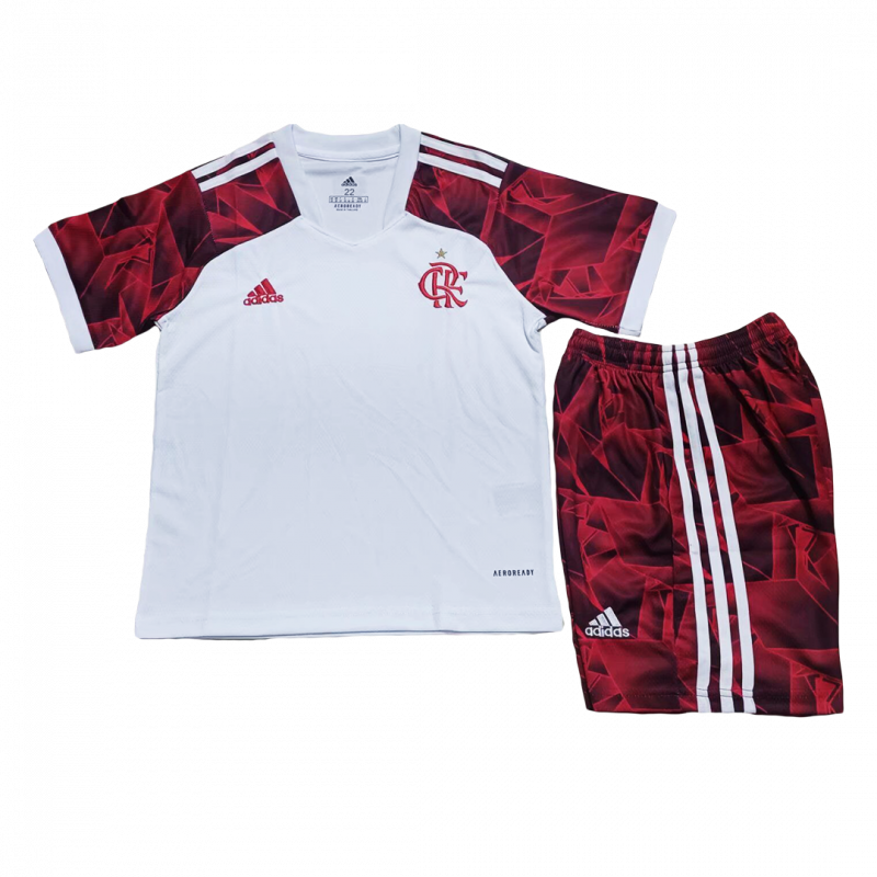 CR Flamengo 2021/22 Away White Kids Kit