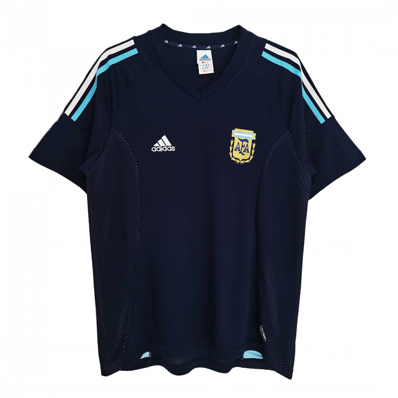 Argentina 2002 Away Blue Retro Jersey