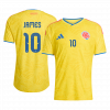 JAMES #10 Colombia 2026 Home Yellow Player Version Jersey