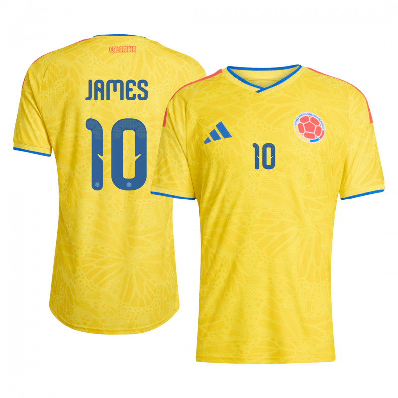 JAMES #10 Colombia 2026 Home Yellow Player Version Jersey