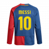MESSI #10 Barcelona 2008/09 Home Long Sleeve UCL Retro Jersey
