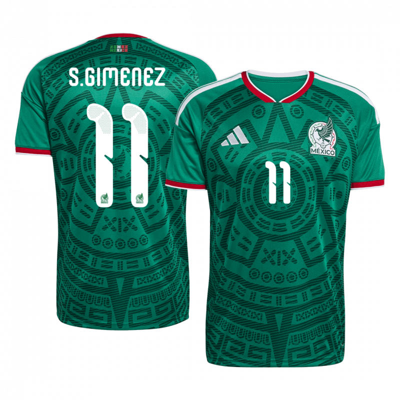 S.GIMENEZ #11 Mexico 2026 Home Green Premium Jersey