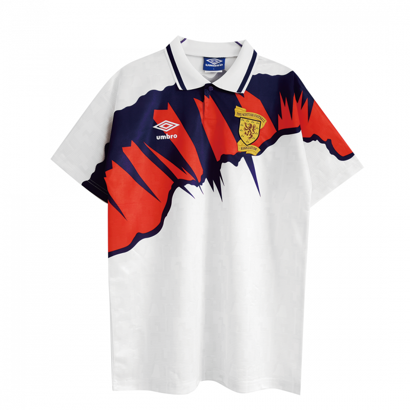 Scotland 1991/93 Away White Retro Jersey
