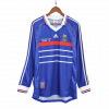 France 1998 Home Blue Long Sleeve Retro Jersey
