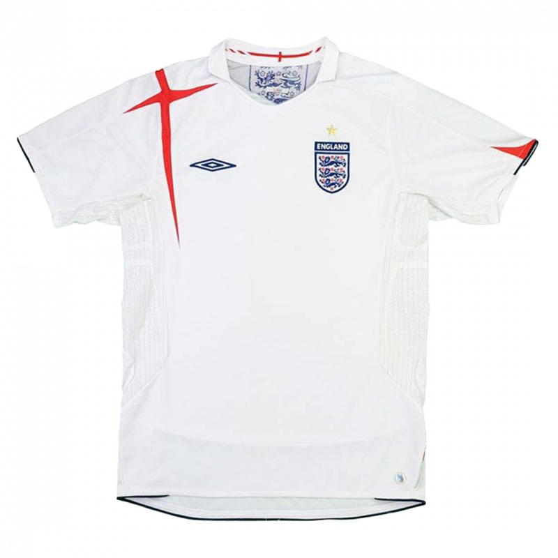 England 2006 Home White Retro Jersey