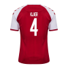 KJÆR #4 Denmark 2021 Home Red Jersey