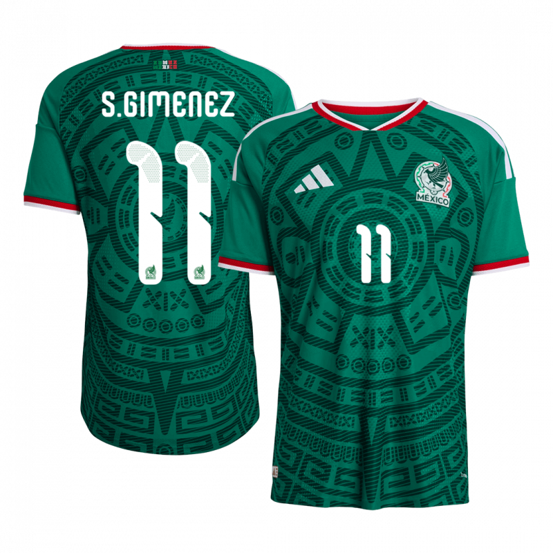 S.GIMENEZ #11 Mexico 2026 Home Green Player Version Jersey