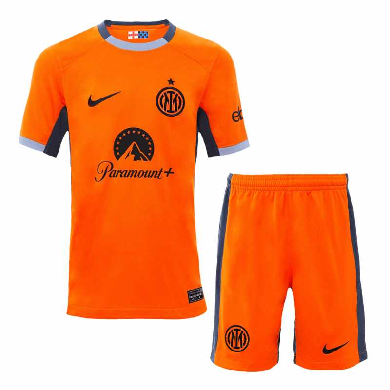 Inter Milan 2023/24 Third Orange Kids Kit