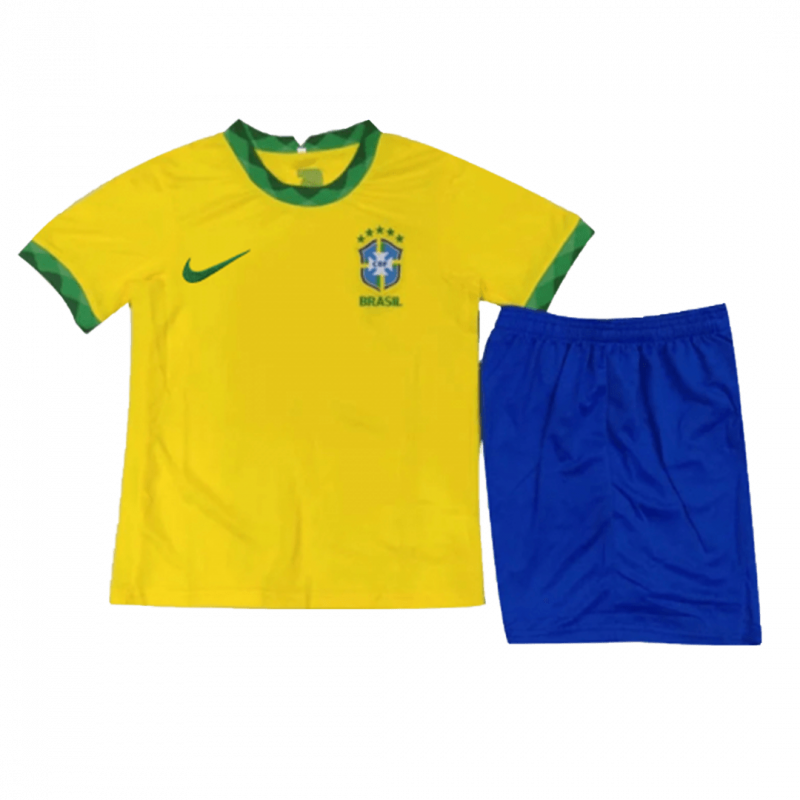 Brazil 2021 Home Yellow Kids Kit