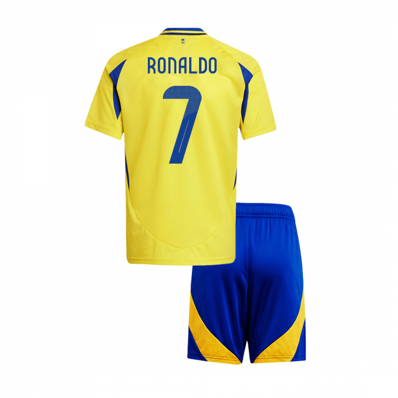 RONALDO #7 Al Nassr 2024/25 Home Yellow ACL Kids Kit
