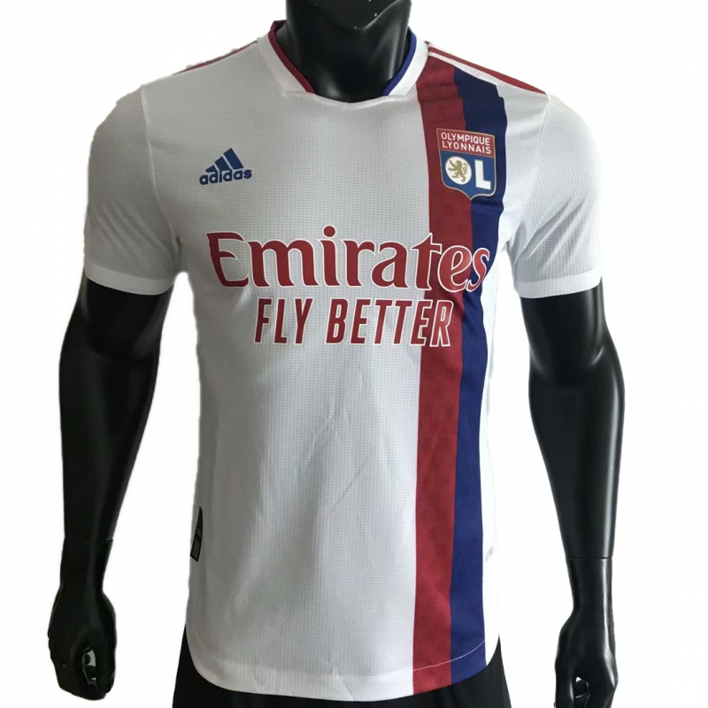 Olympique Lyonnais 2021/22 Home White Player Version Jersey