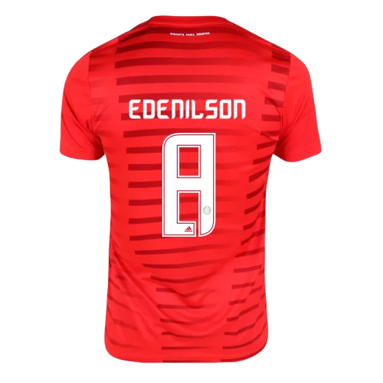 EDENILSON #8 SC Internacional 2021/22 Home Red Jersey