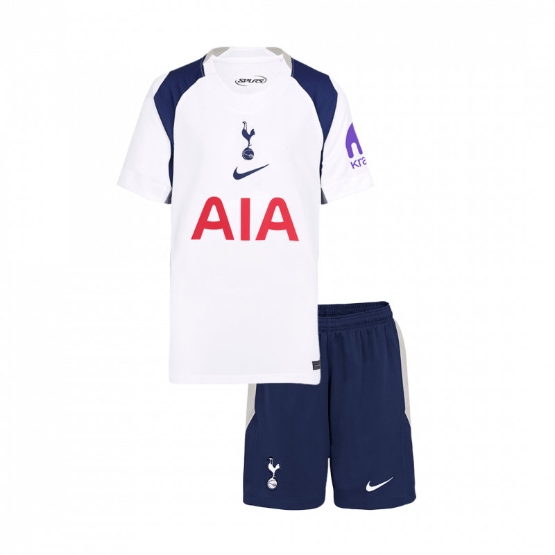 Tottenham Hotspur 2025/26 Home White Kids Kit
