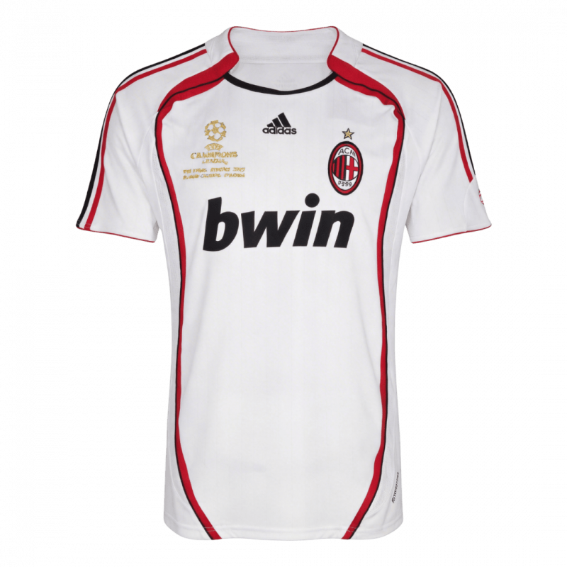 AC Milan 2006/07 Away White UCL Retro Jersey