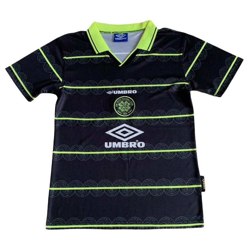 Celtic 1998 Away Black Retro Jersey
