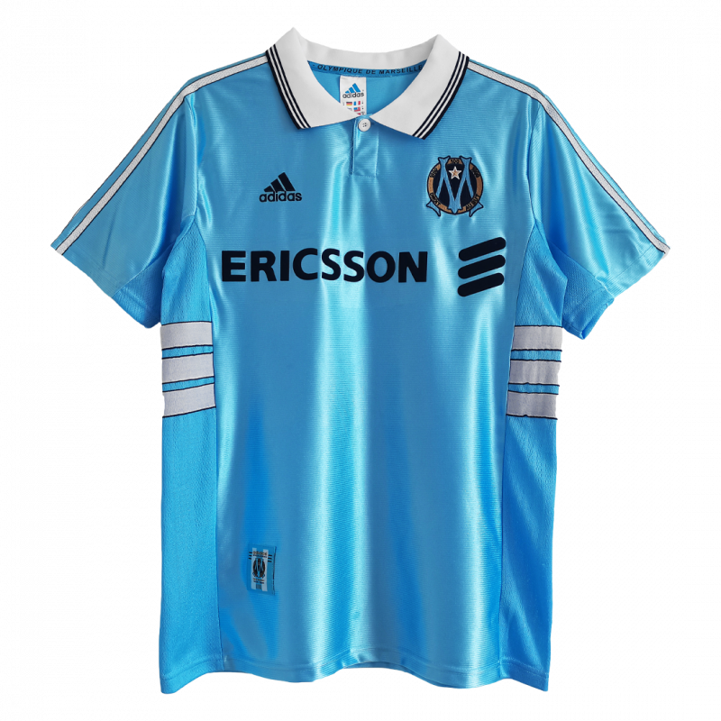 Marseille 1998/99 Away Blue Retro Jersey