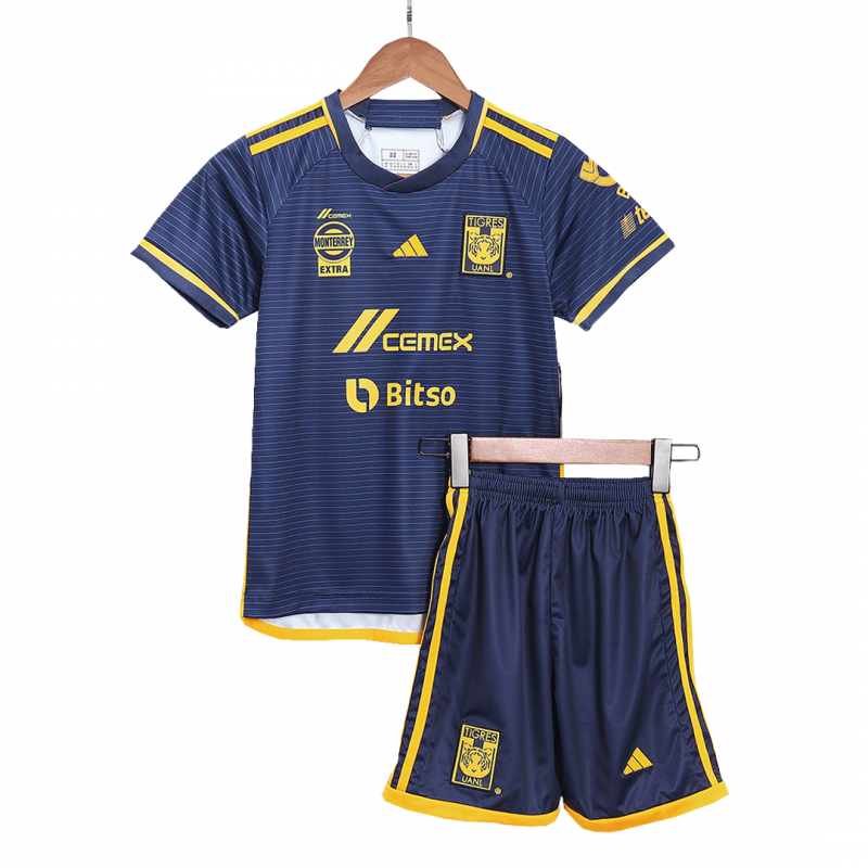 Tigres UANL 2023/24 Away Blue Kids Kit