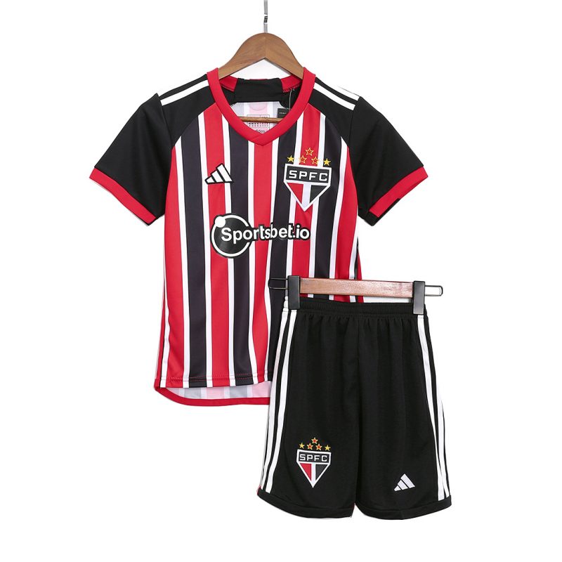 Sao Paulo FC 2023/24 Away Black Kids Kit