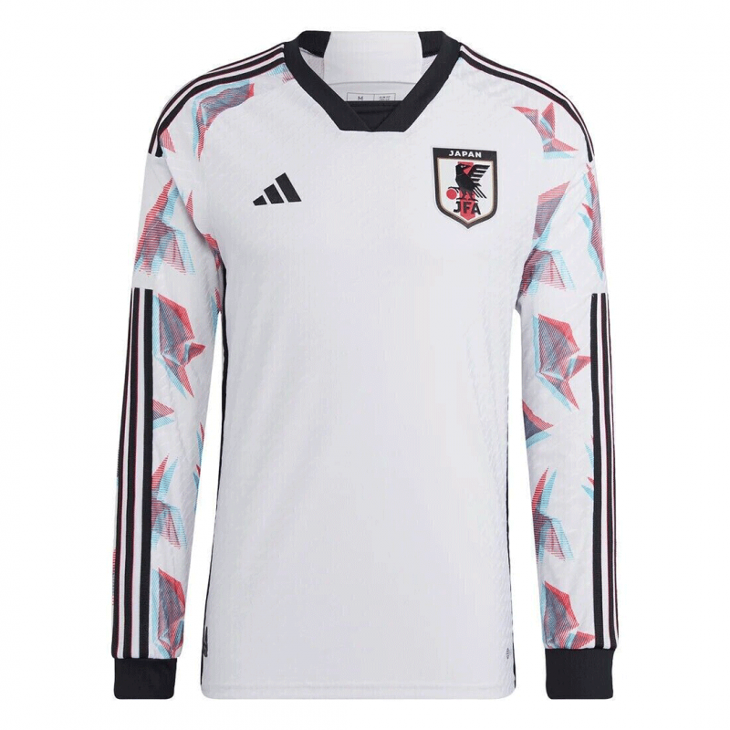 Japan 2022 Away White Player Version Long Sleeve Jersey