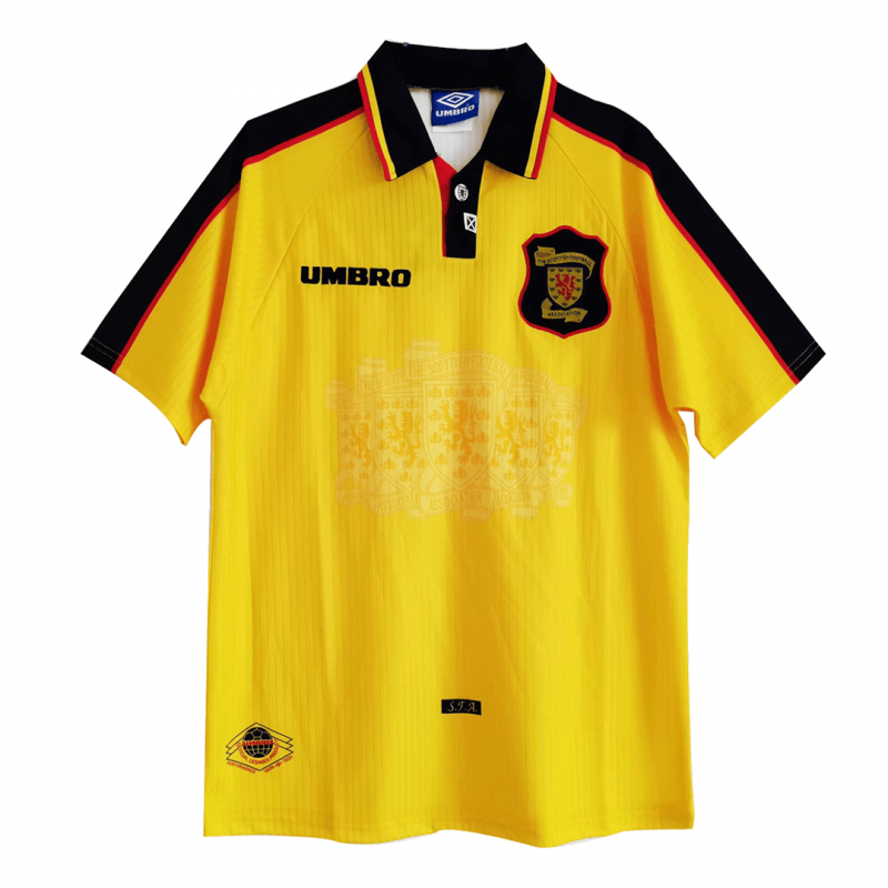 Scotland 1998 Away Yellow Retro Jersey