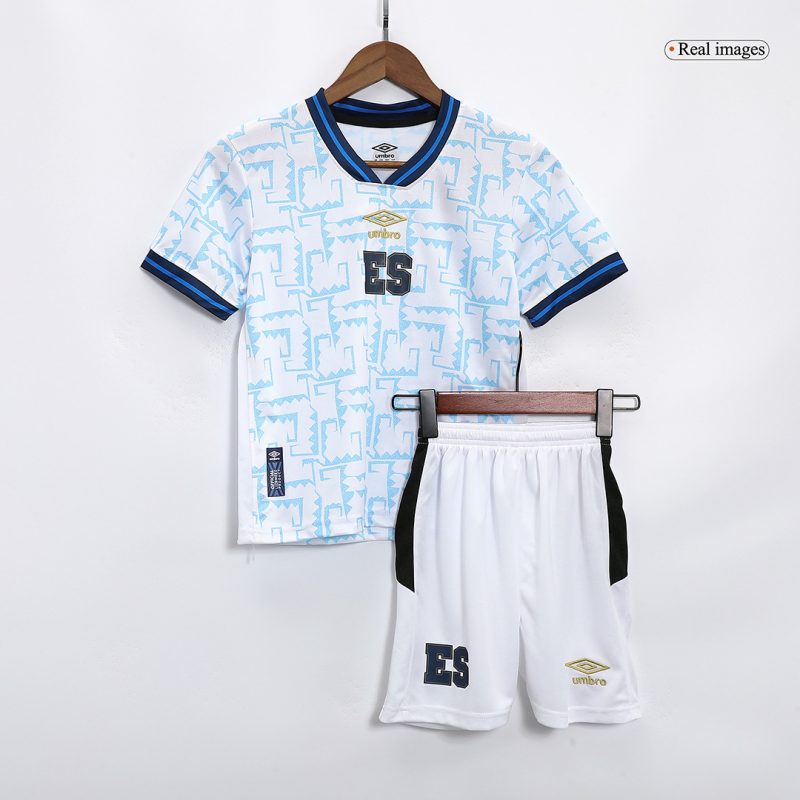 El Salvador 2023/24 Away White Kids Kit