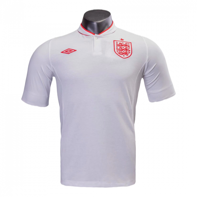 England 2012 Home White Retro Jersey