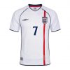 BECKHAM #7 England 2002 Home White Retro Jersey