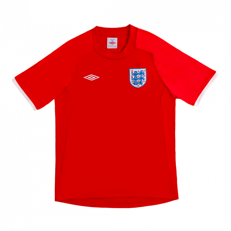 England 2010 Away Red Retro Jersey