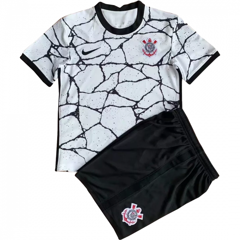 Corinthians 2021/22 Home White Kids Kit