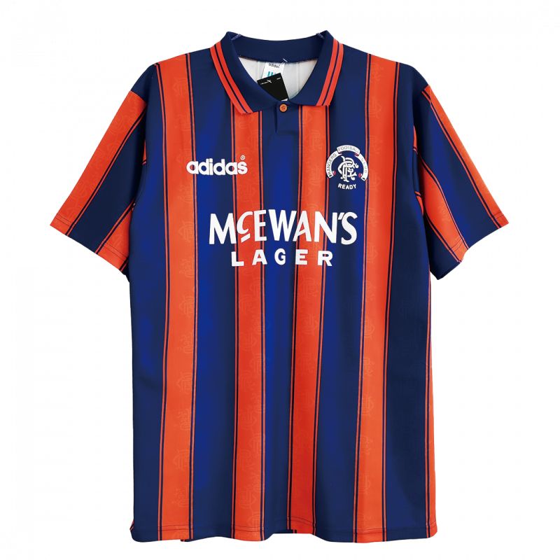 Glasgow Rangers 1993/94 Away Blue Retro Jersey