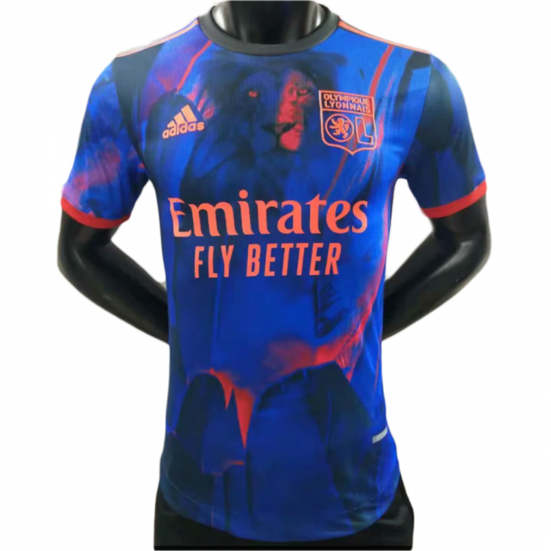 Olympique Lyonnais 2021/22 Fourth Blue Player Version Jersey