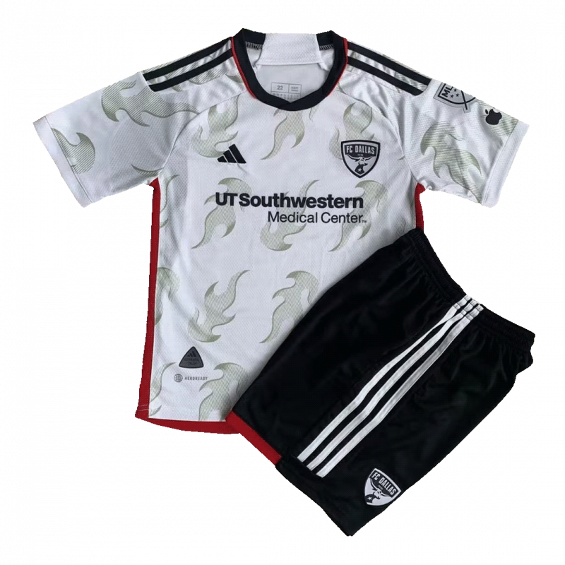 FC Dallas 2023 Away White Kids Kit