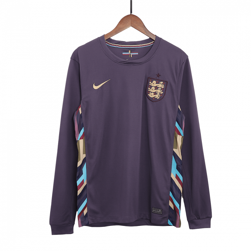 England 2024 Away Purple Long Sleeve Jersey