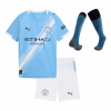 Manchester City 2025/26 Home Blue Kids Kit