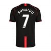 RONALDO #7 Manchester United 2007/08 Away Black Retro Jersey