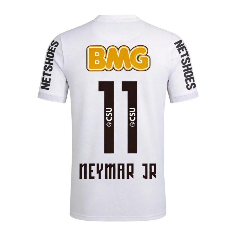 NEYMAR JR #11 Santos FC 2012 Home White Retro Jersey