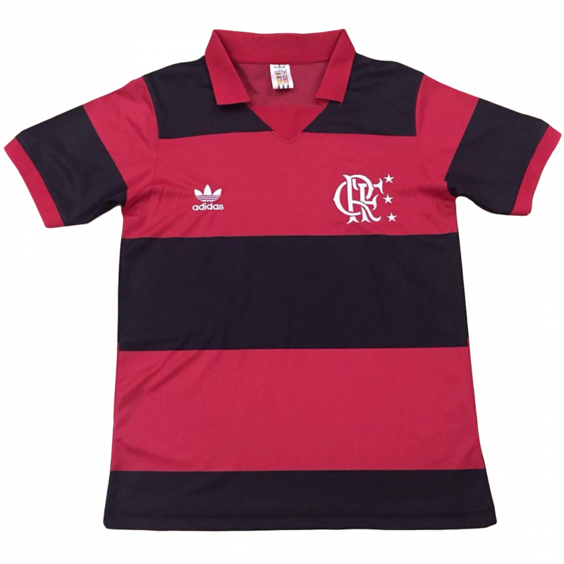 CR Flamengo 1982 Home Black Retro Jersey