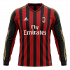 AC Milan 2013/14 Home Black Long Sleeve Retro Jersey