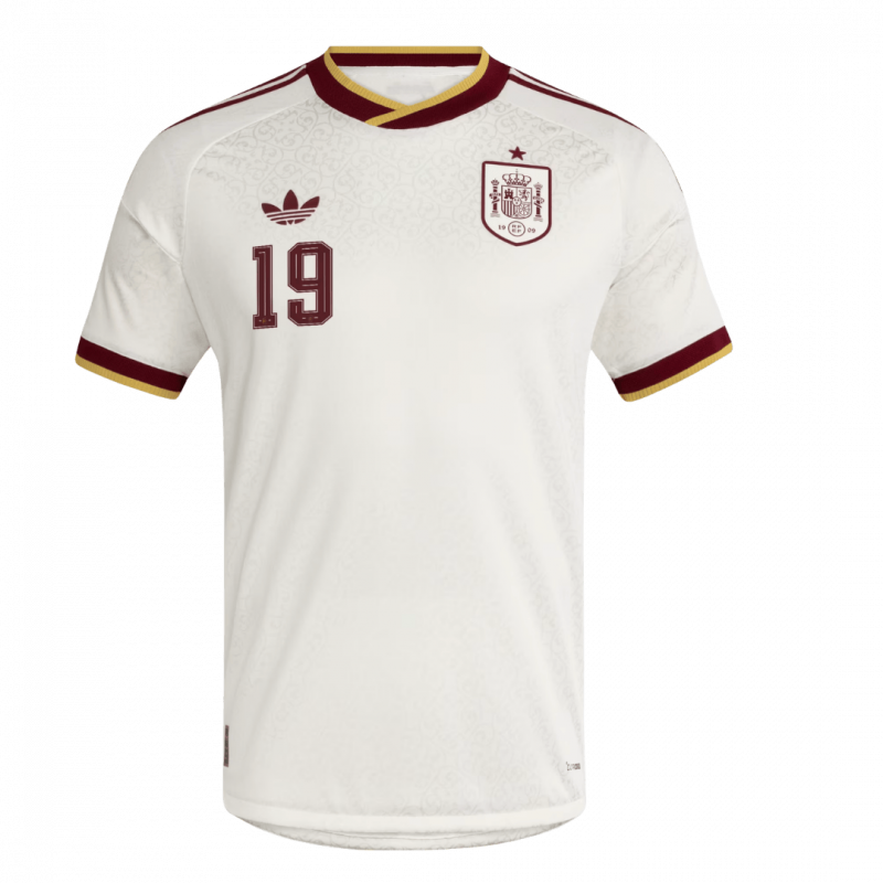 LAMINE YAMAL #19 Spain 2026 Away White Player Version Jersey