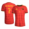 DE BRUYNE #7 Belgium 2026 Home Red Player Version Jersey