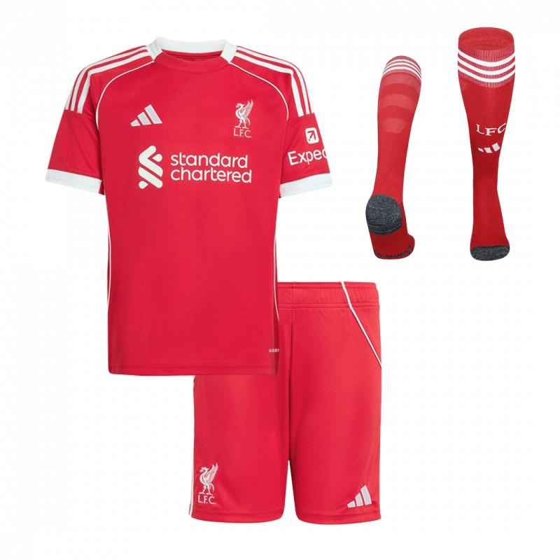 Liverpool 2025/26 Home Red Kids Kit