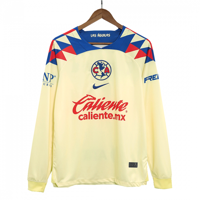 Club America 2023/24 Home Yellow Long Sleeve Jersey