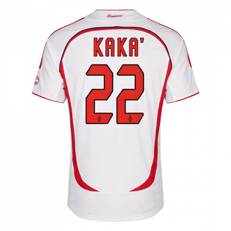 KAKA' #22 AC Milan 2006/07 Away White UCL Retro Jersey