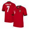 RONALDO #7 Portugal 2024 Home Red Player Version Jersey
