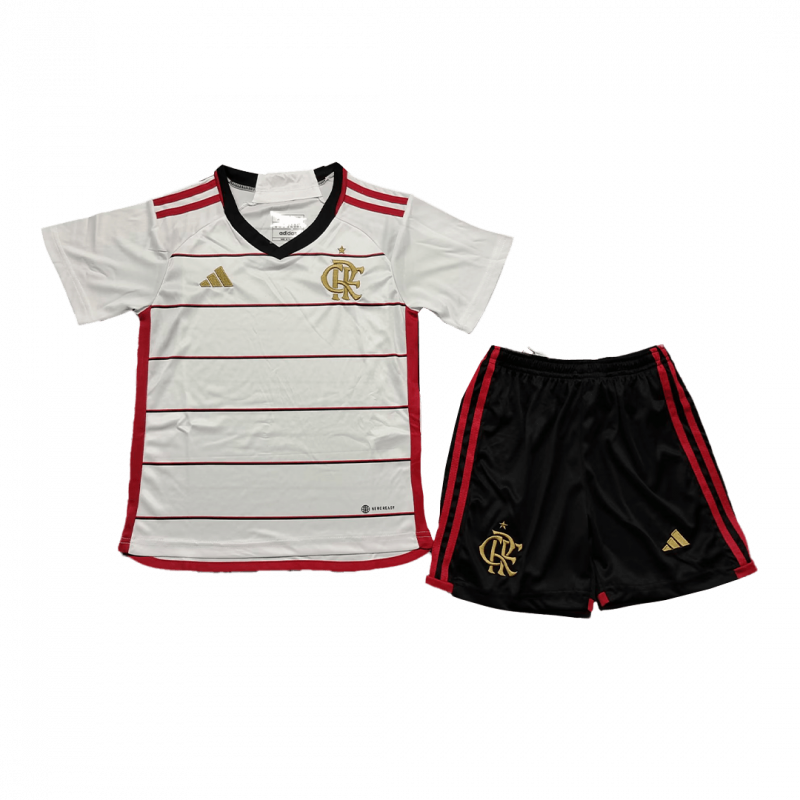 CR Flamengo 2023/24 Away White Kids Kit
