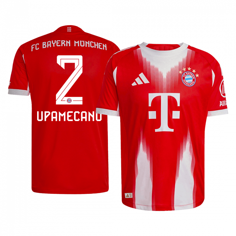 UPAMECANO #2 Bayern Munich 2025/26 Home Red Player Version Jersey