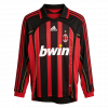 AC Milan 2006/07 Home Black Long Sleeve Retro Jersey