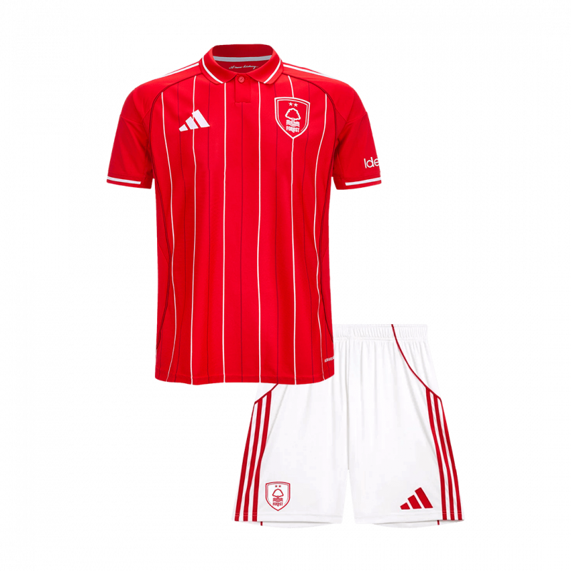 Nottingham Forest 2025/26 Home Red Kids Kit